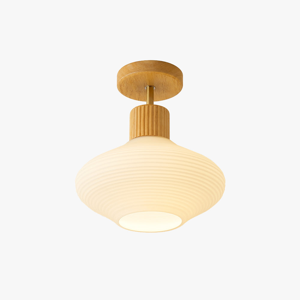 Arisha Moderno LED Legno/Vetro Plafoniera Legno/Noce Corridoio/Camera da letto