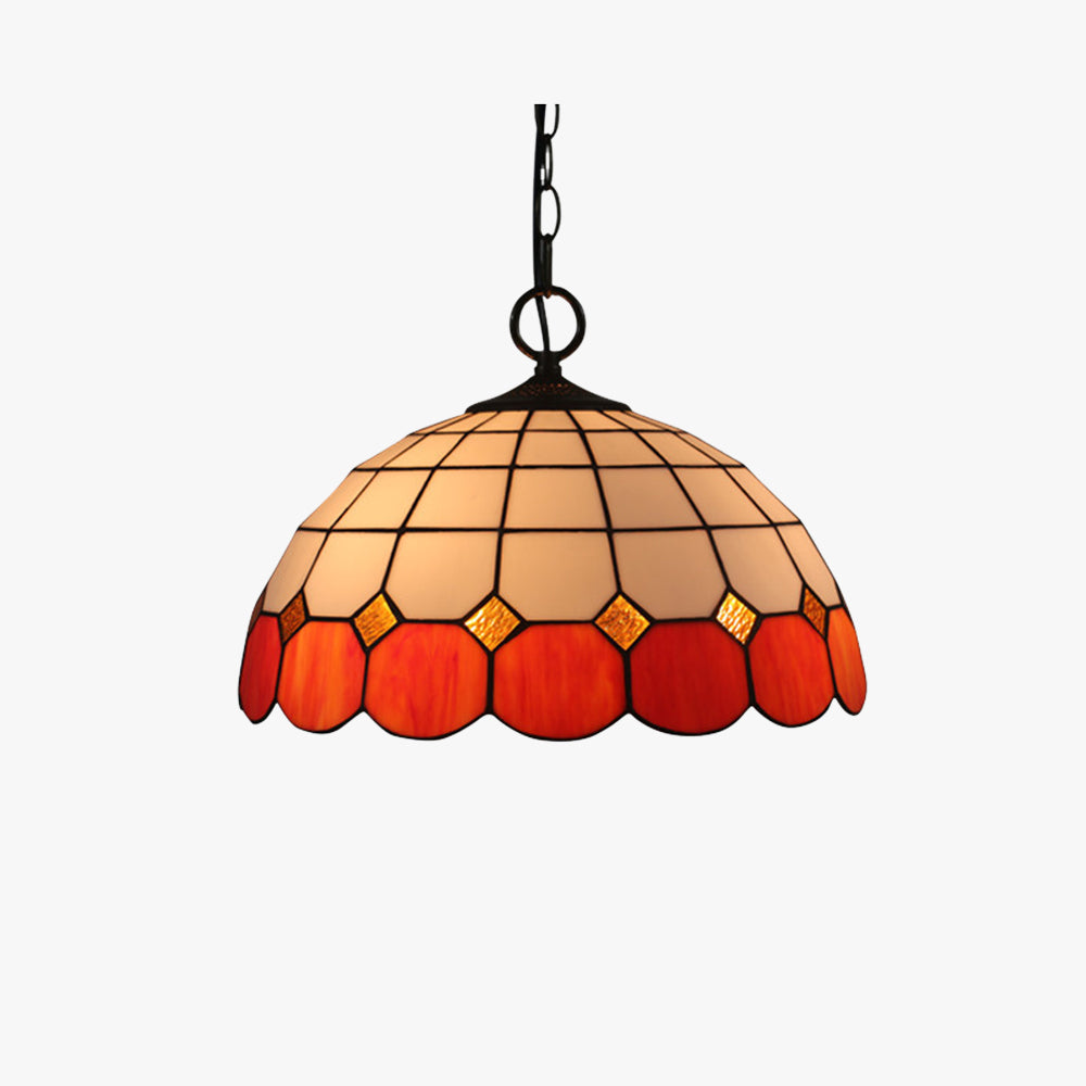Tiffany Vintage Metallo/Vetro Sospensione Soggiorno/Ristorante