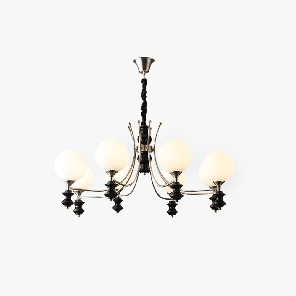 Valentina Vintage Metallo/Vetro Sospensione Bianco Soggiorno/Camera da letto