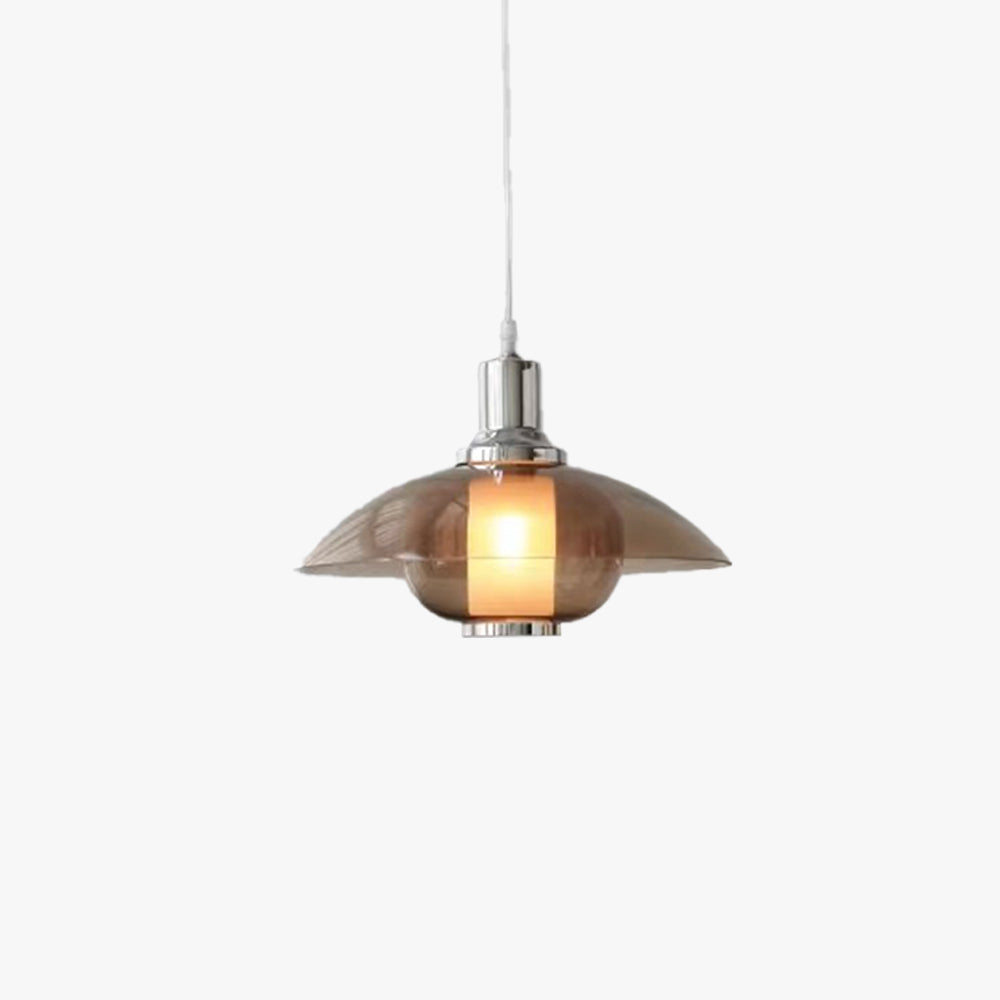 Arisha Moderne Metallo/Vetro Lampade a Sospensione Marrone Sbarra Camera da letto