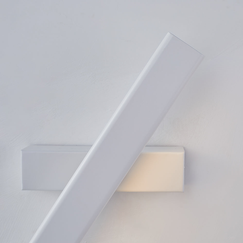 Arisha Moderno LED Rettangolare Girevole Applique Metallo Nero/Bianco Soggiorno/Camera da Letto