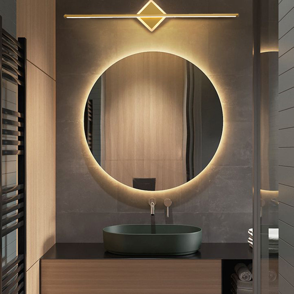 Arisha Minimalismo LED Applique Nero/Oro Lineare
