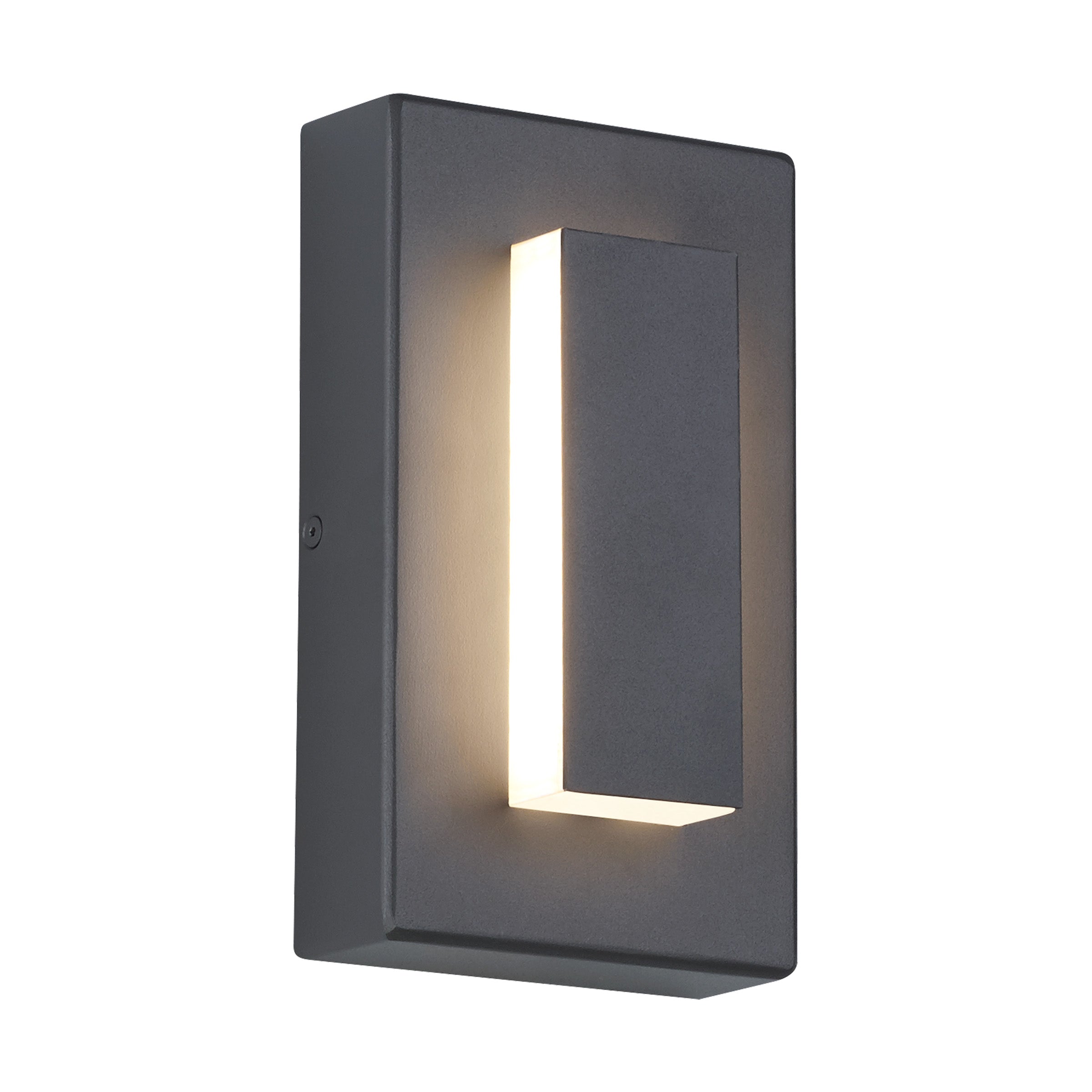 Ray Moderna LED Applique da Esterni Metallo Grigio Scuro/Bronzo Quadrato Corridoio/Giardino