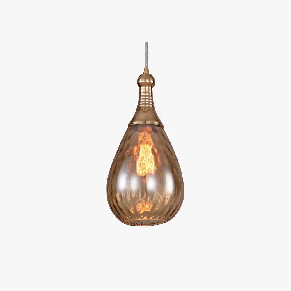 Avi Industriale Teardrop Vetro Lampada a Sospensione Soggiorno