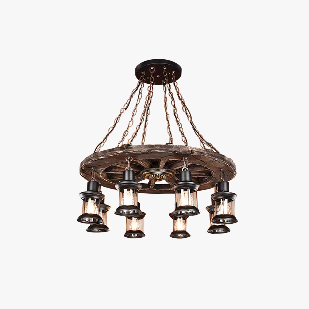 Epoch Vintage Metallo Legno Lampade a Sospensione Soggiorno
