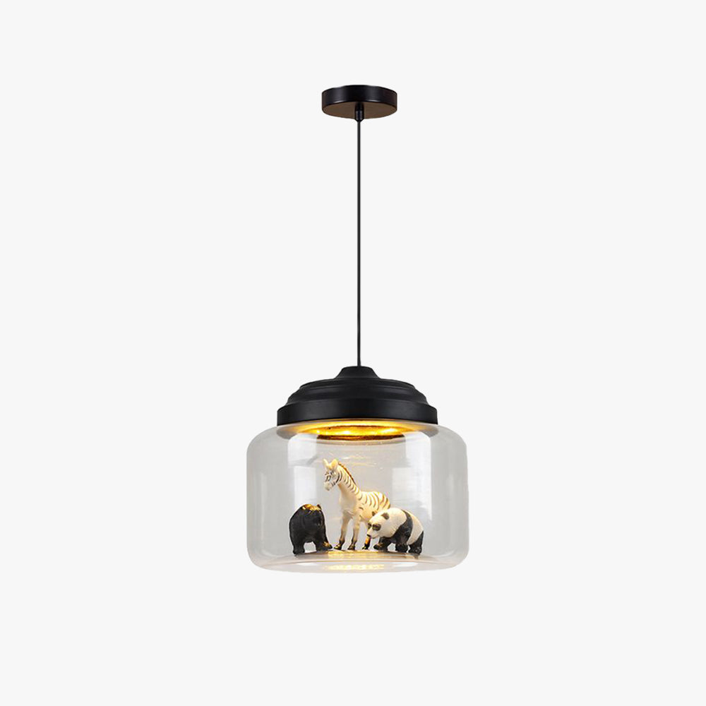 Arisha Moderno Animale Arte Deco Vetro Lampade a Sospensione