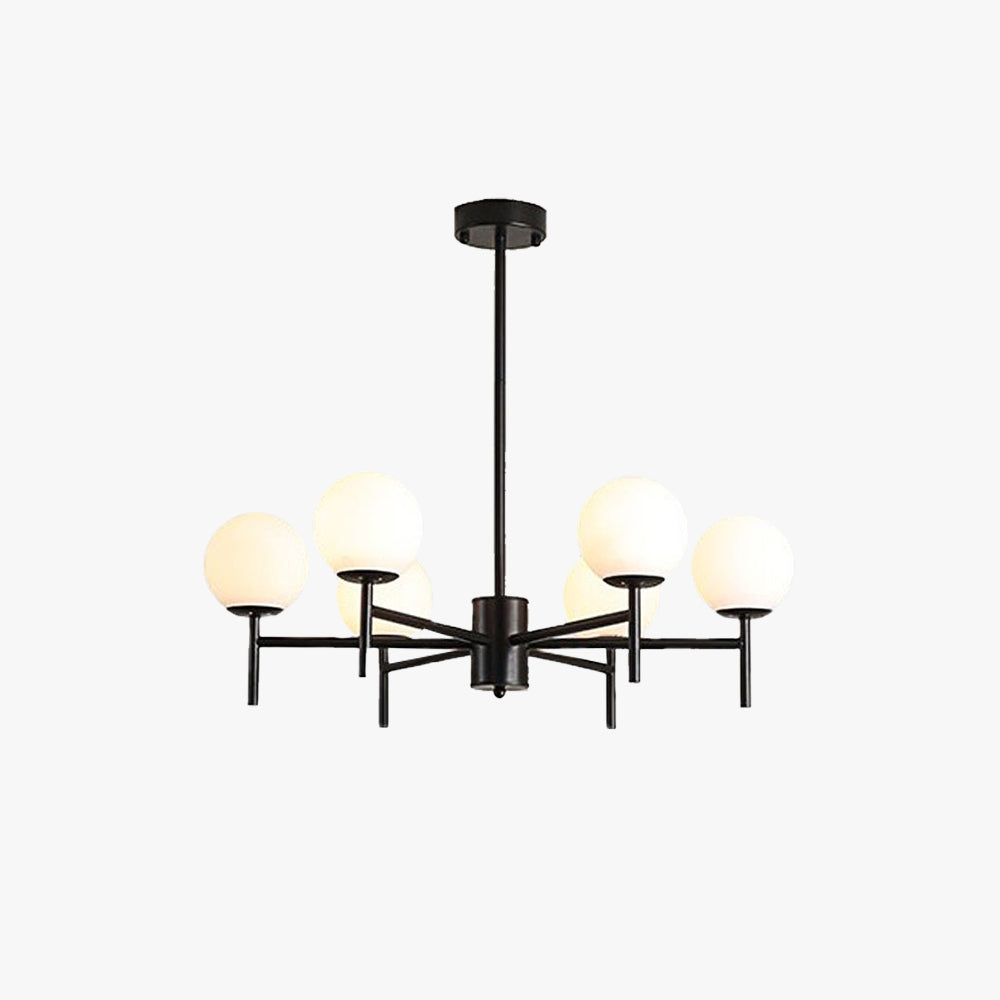 Valentina Moderno Sfera Vetro Metallo Lampadari Soggiorno