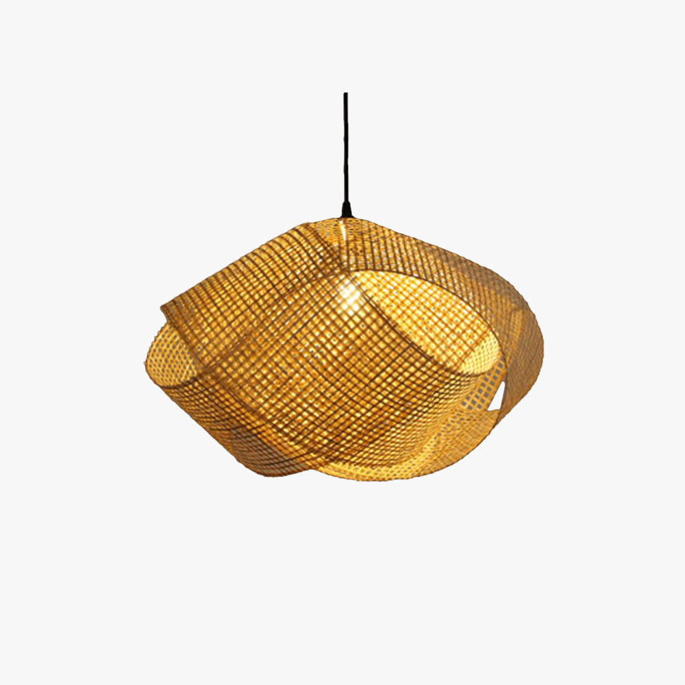 Ritta Twist Rattan Bambù Lampade a Sospensione