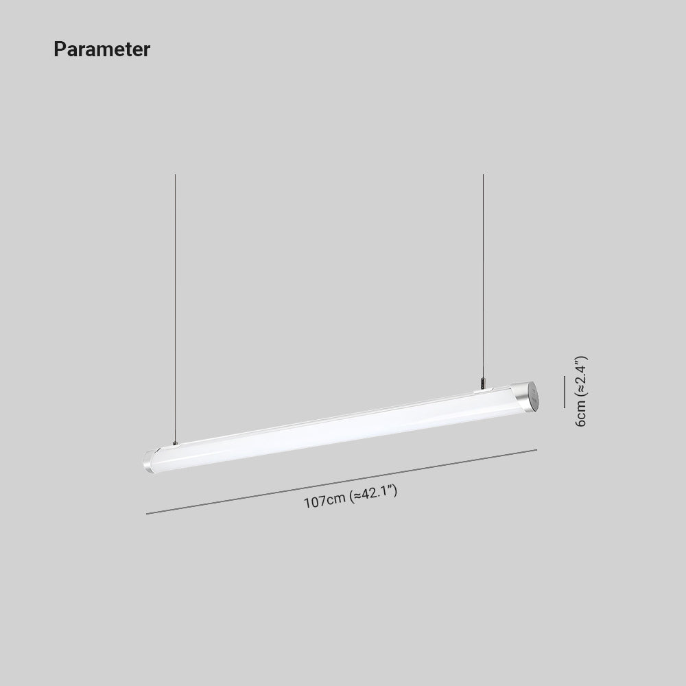 Arisha Minimalist Tubo Vetro Metallo Lampade a Sospensione Sala da Pranzo