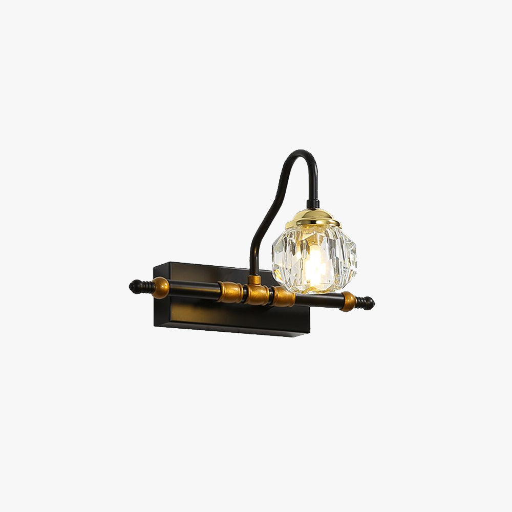 Kristy Vintage Nero Lampade da Specchi Camera da Letto Soggiorno Bagno