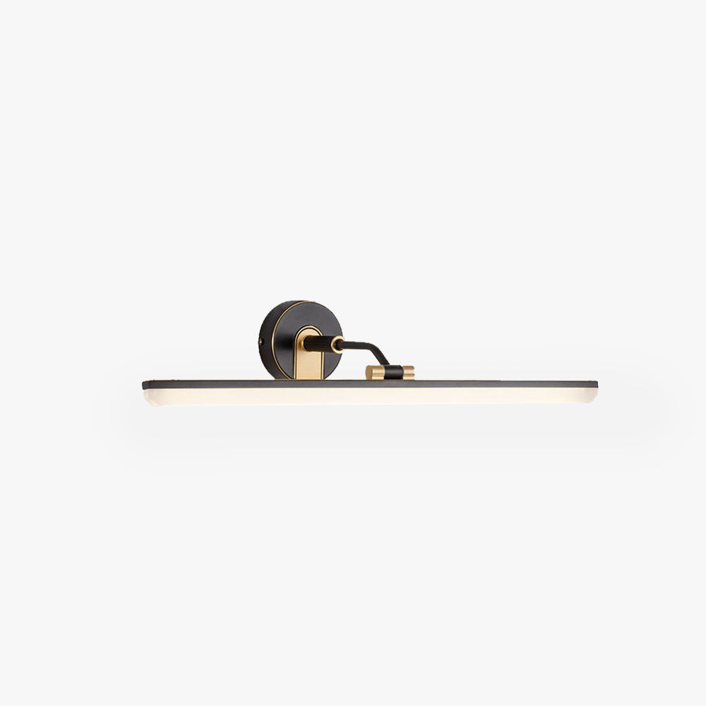 Applique Moderno Minimalismo Lungo LED Applique Metallo Oro Specchio Bagno