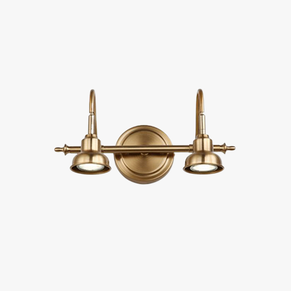 Tiffany Vintage LED Rotondo Arco Applique Oro Metallo Soggiorno/Camera da Letto