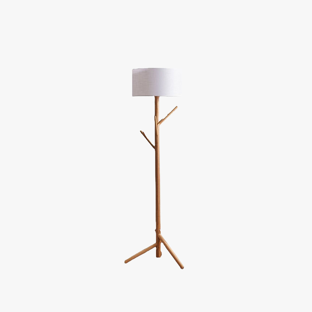 Muto Tessuto Legno Albero Giapponese Lampade da Terra