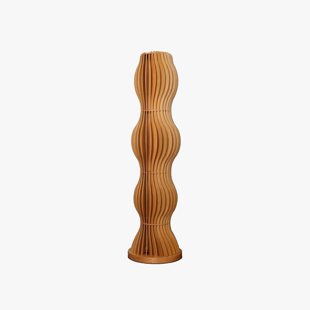 Muto Creative Uniche Moderno Legno Cachi Lampade da Terra