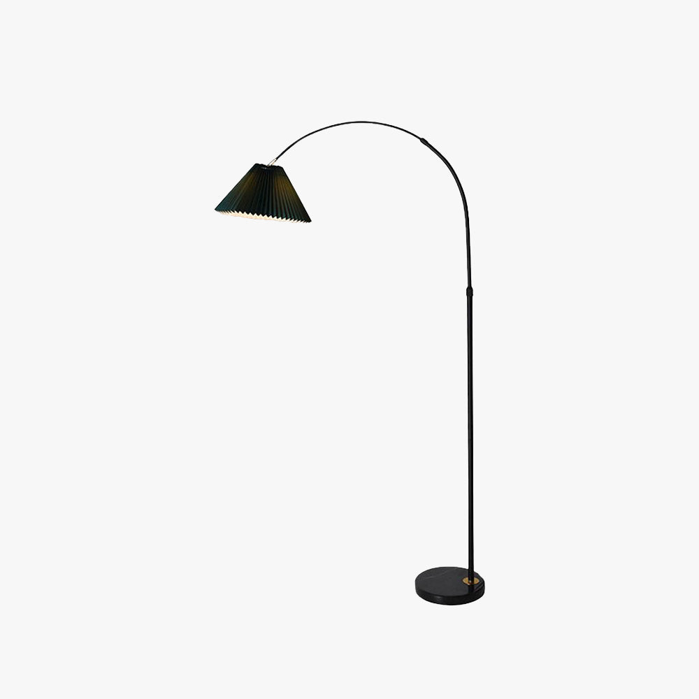 Tiffany Nordico Moderno Metallo Tessuto Arco Studio Lampade da Terra