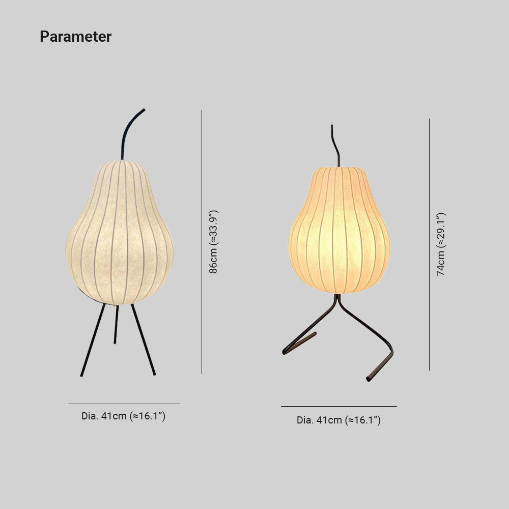 Ritta Soggiorno Tessuto/Metallo Lampade da Terra A Forma di Pera