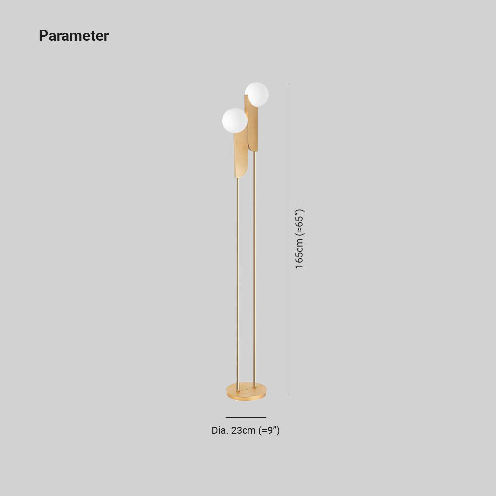 Mira Minimalista Design Lungo LED Lampade da terra Oro Metallo Camera da Letto/Sala Studio