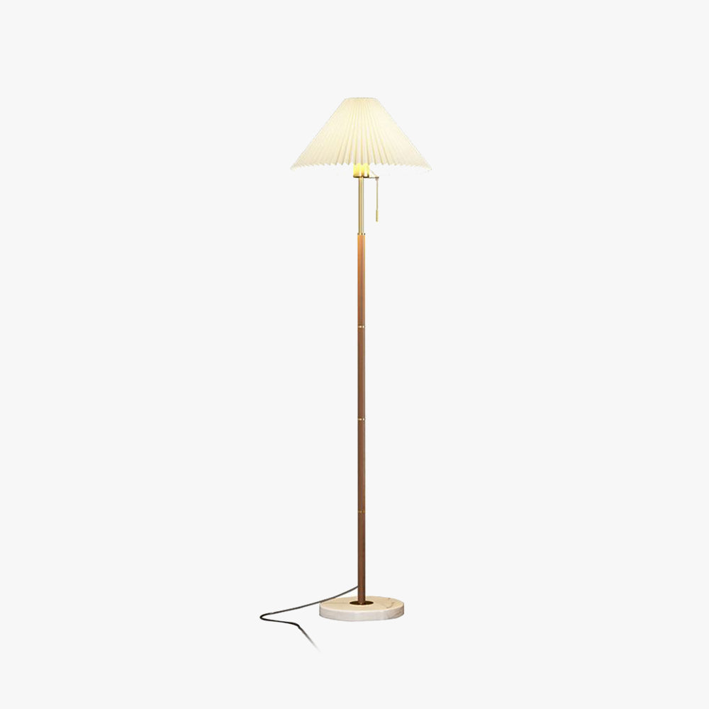 Muto Moderno Minimalista Plissettato Lampade da Terra Metallo Marmo