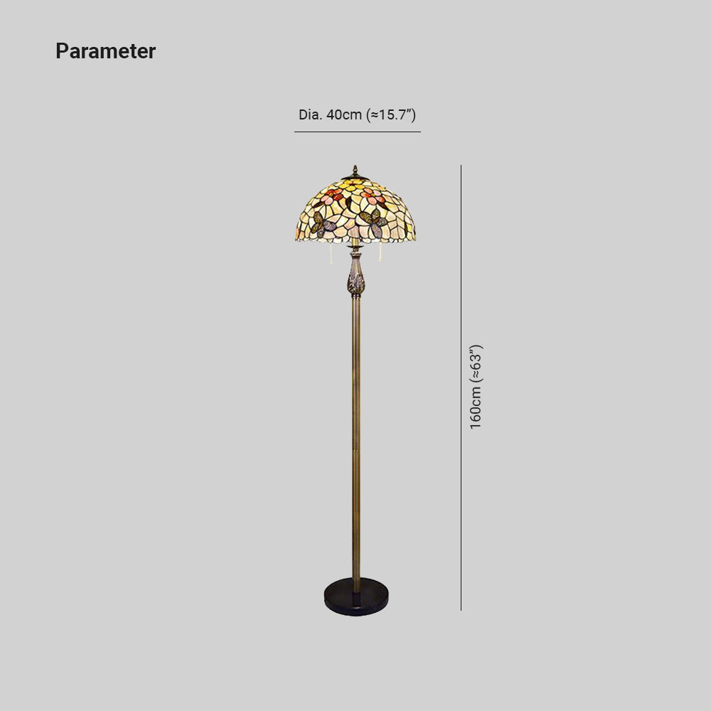 Silva Speciale LED Lampade da Terra Vintage Farfalla Fiore Metallo Colorato Soggiorno/Camera da Letto