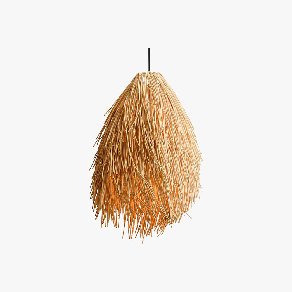 Ritta Designer Fatti a Mano Rattan Tessuti Lampada a Sospensione