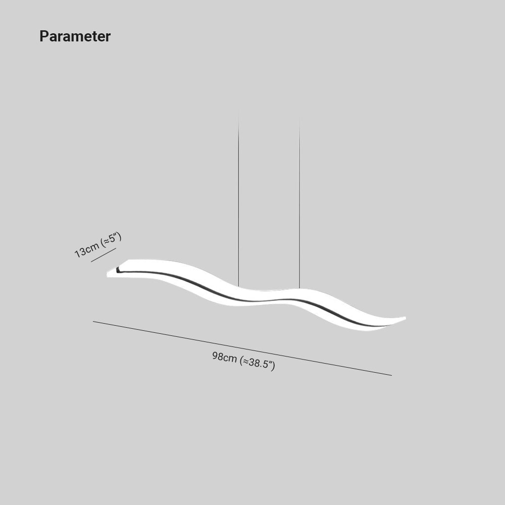Arisha Minimalista Onda Ondulata Lampade a Sospensione