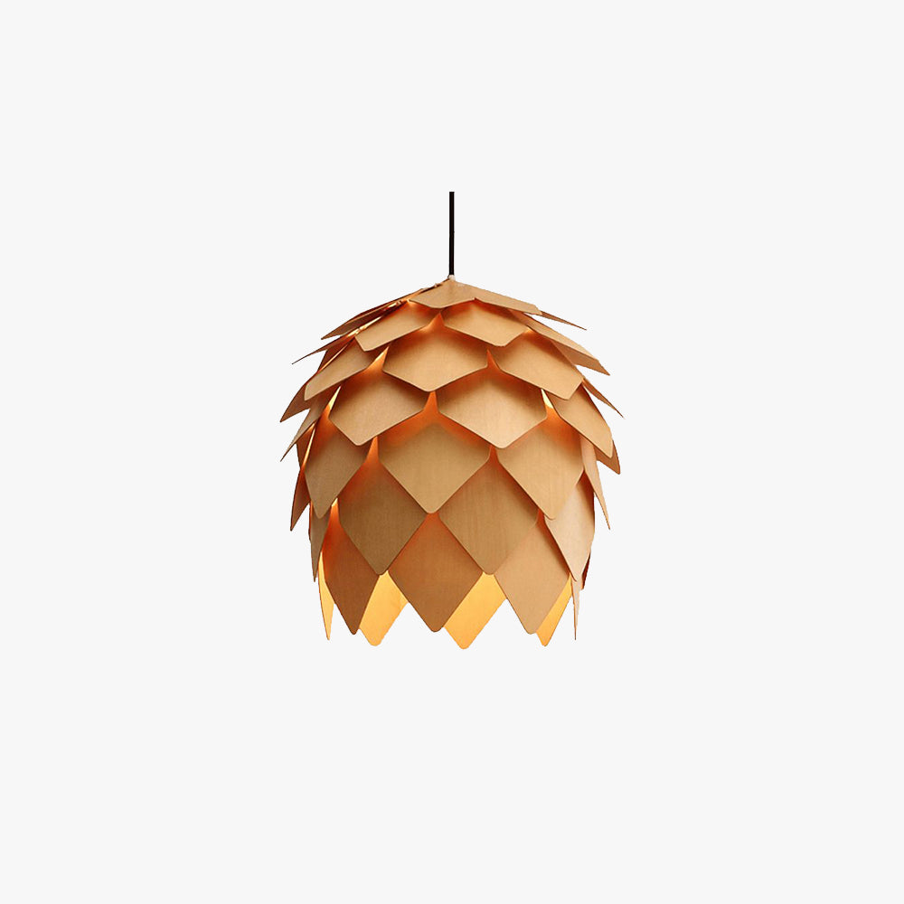 Muto Designer Legno Forma Pino Lampade a Sospensione