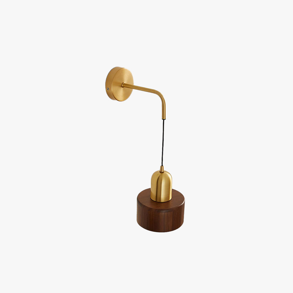 Muto Vintage Cilindro  Legno Applique Camera da Letto