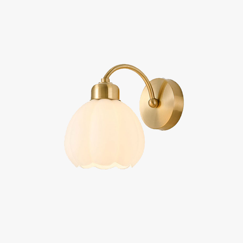Arisha Nordica Vetro Metallo Fiore Applique Sala da Pranzo