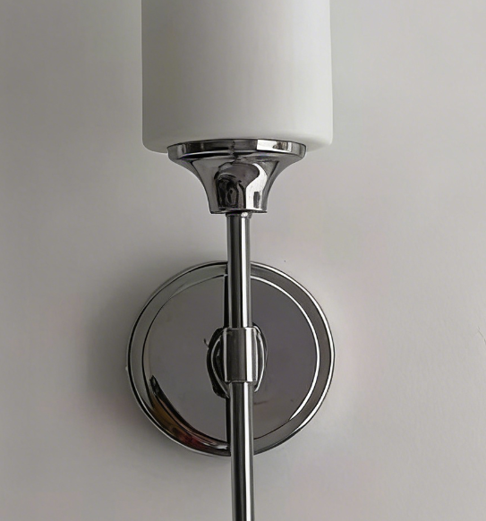Tiffany Nordica Minimalista Metallo Vetro Applique Camera da Letto