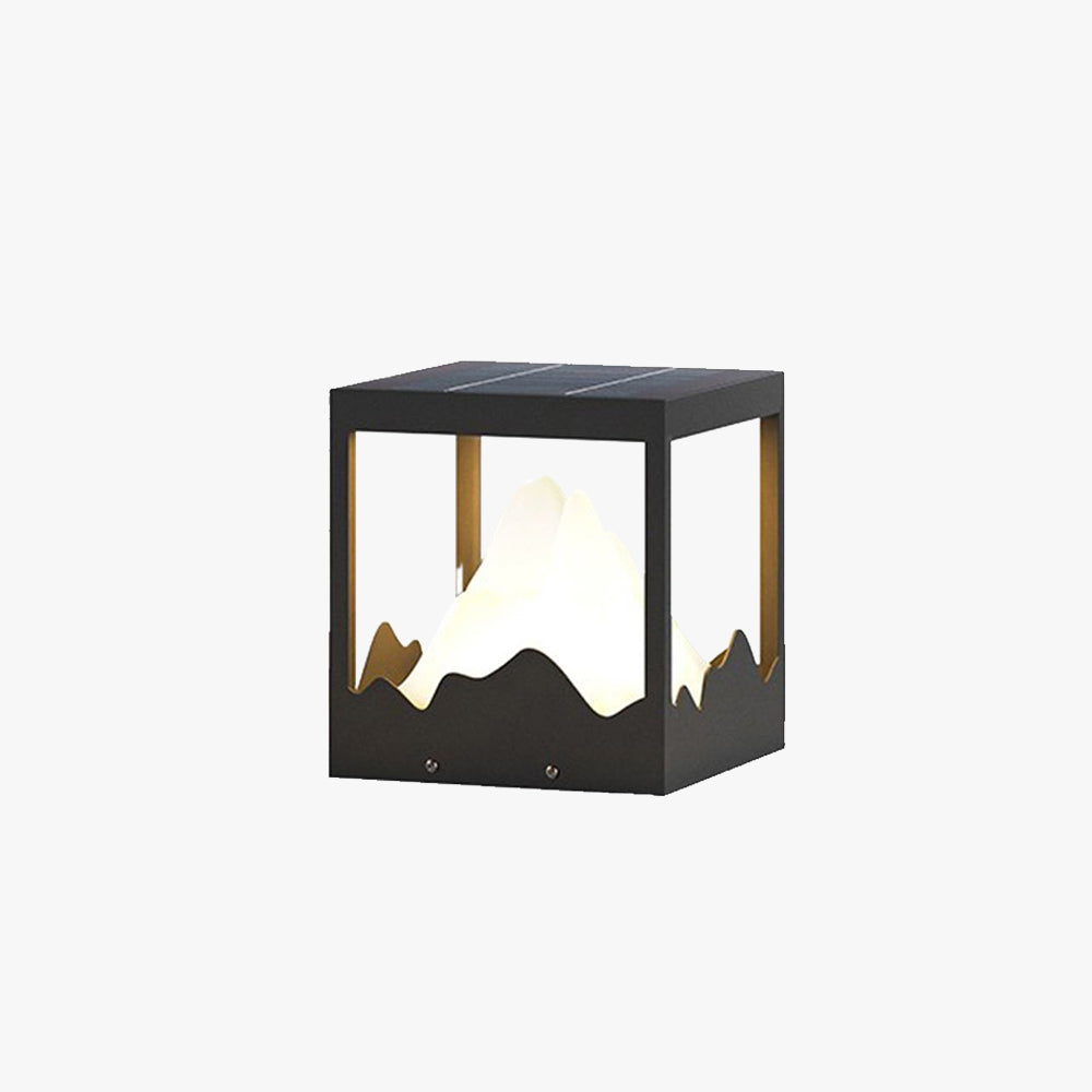 Ray Lampade da Esterni Metallo Nero/Bianco Motagna Solare