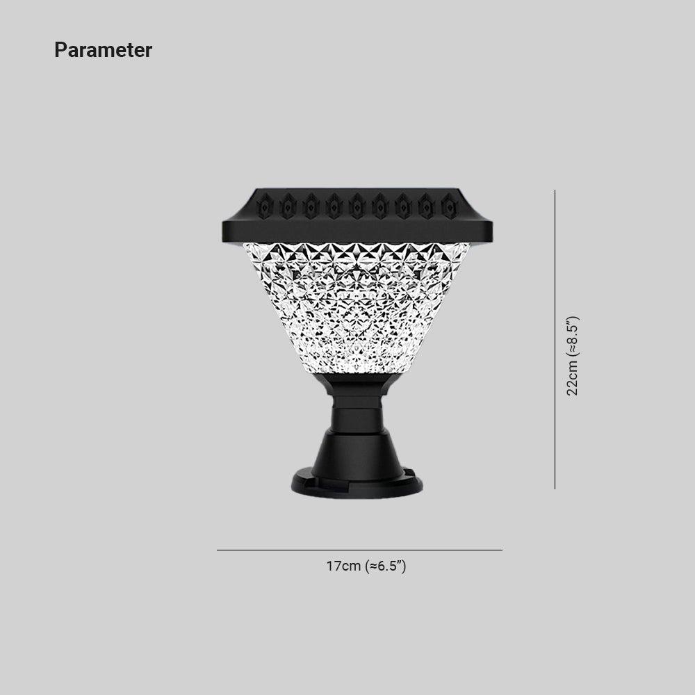 Ray Moderno Geometrico Solare Acrilico Lampade da Esterni