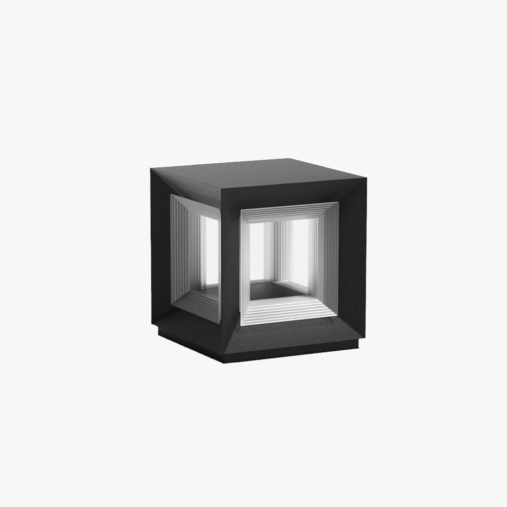 Ray Contemporaneo Quadrate Solare Metallo Lampade da Esterno