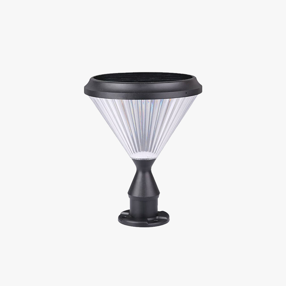 Ray Diamonde Solare Metallo/Acrilico Lampade da Esterno Nero
