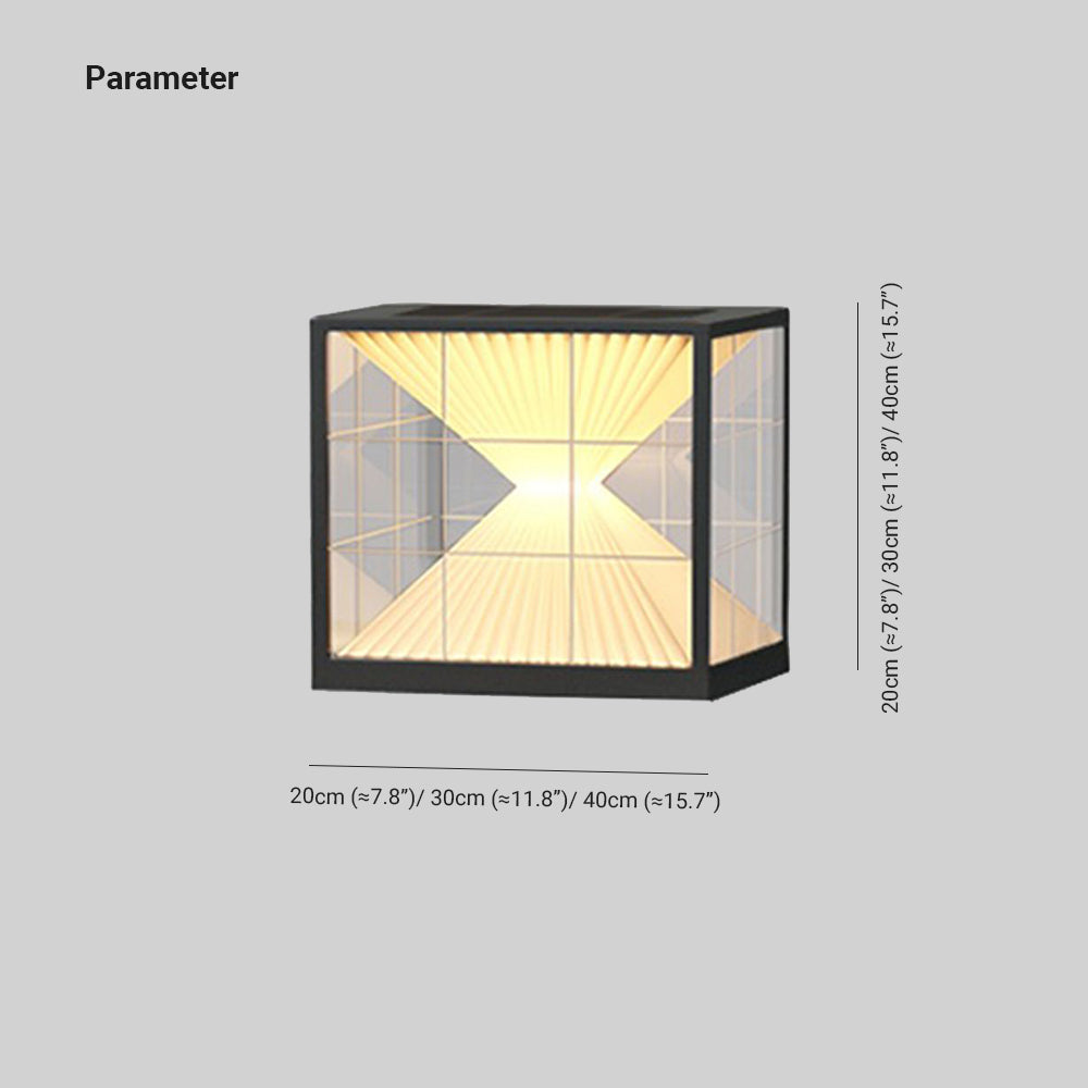 Ray Montaggio Piramide Solare Metallo/Acrilico Lampade da Esterno