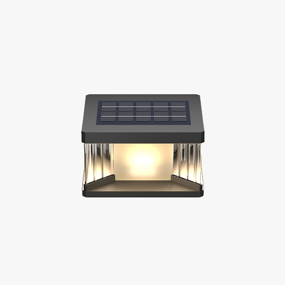 Ray Moderno Rettangolare Solare Metallo Lampade da Esterno