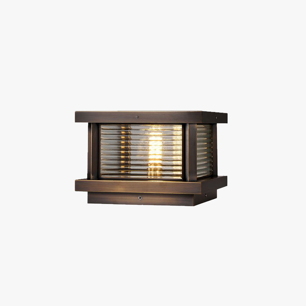 Ray Moderno Rettangolare Metallo Lampade da Esterno