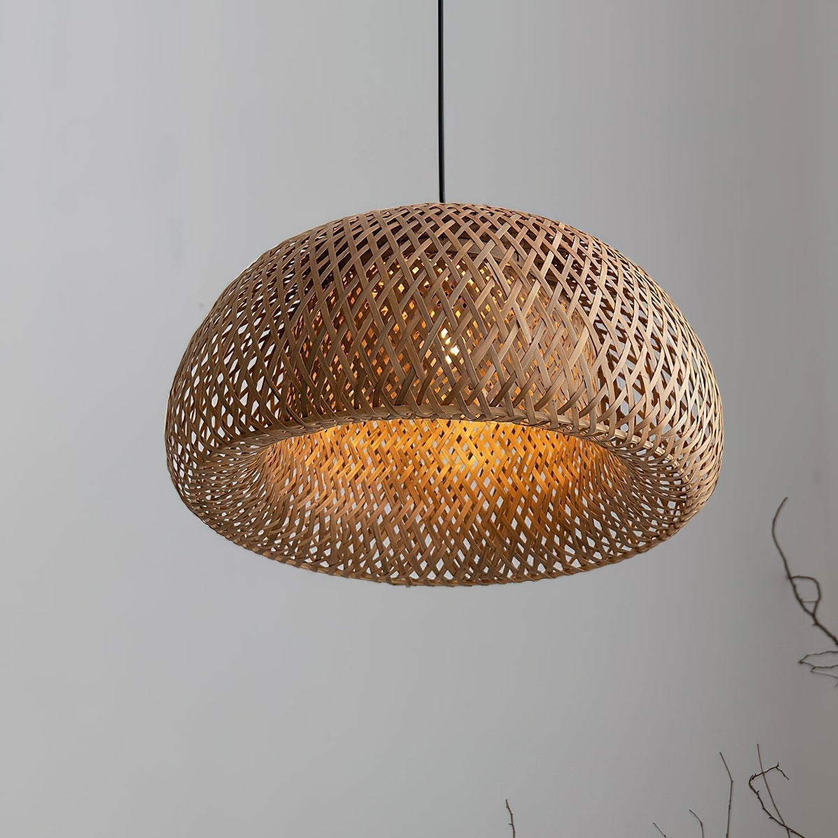 Bamboo Braided Pendant Lamp - Blowlighting
