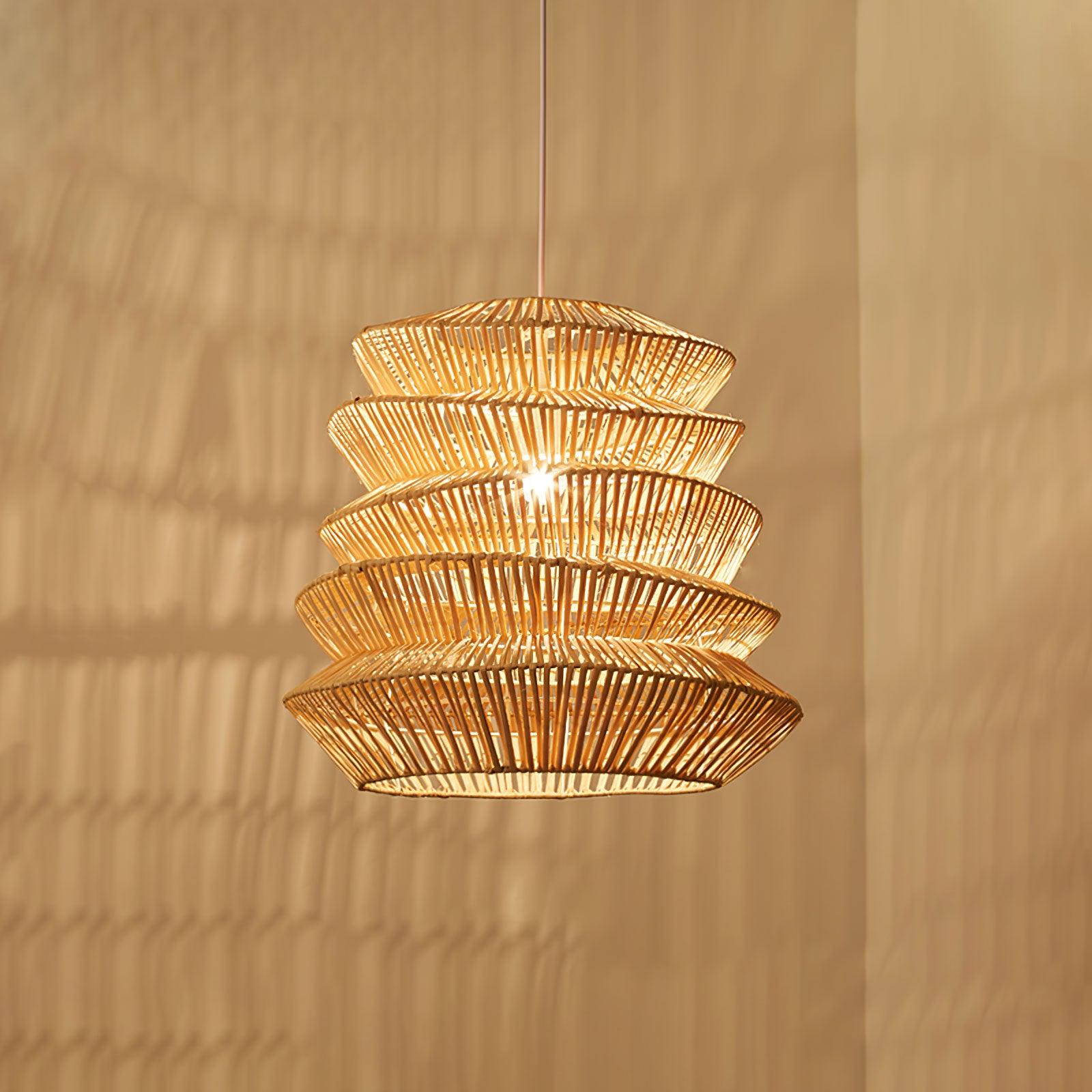 Bamboo Spiral Pendant Lamp - Blowlighting