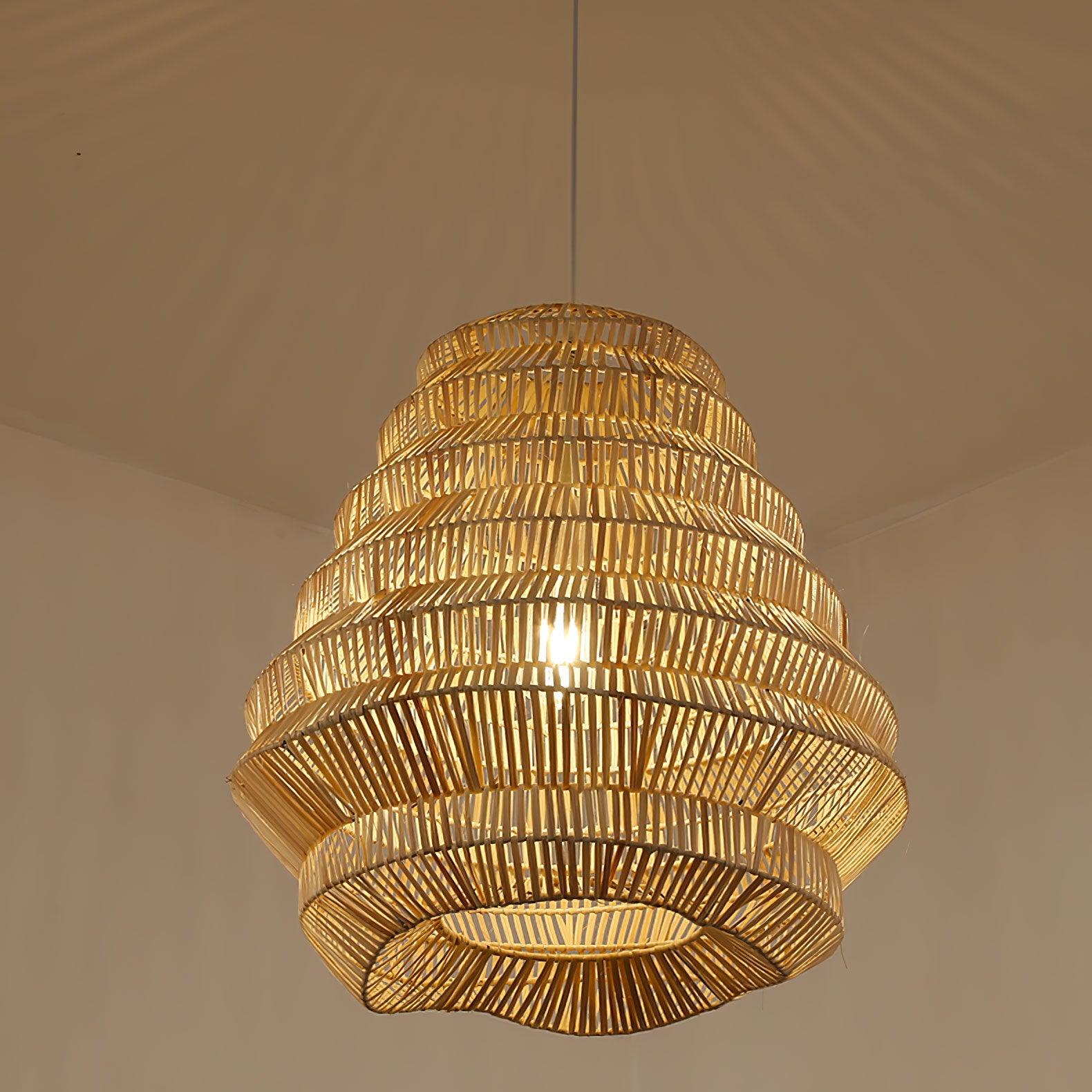 Bamboo Spiral Pendant Lamp - Blowlighting