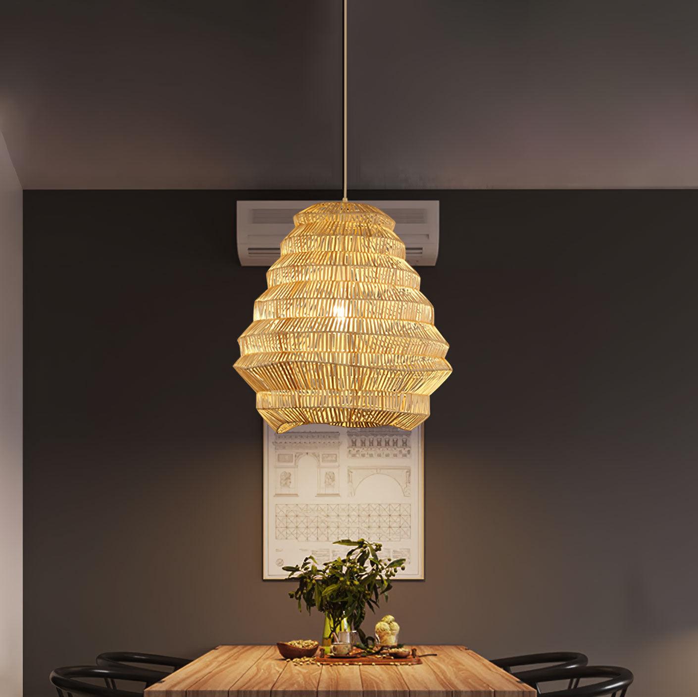 Bamboo Spiral Pendant Lamp - Blowlighting