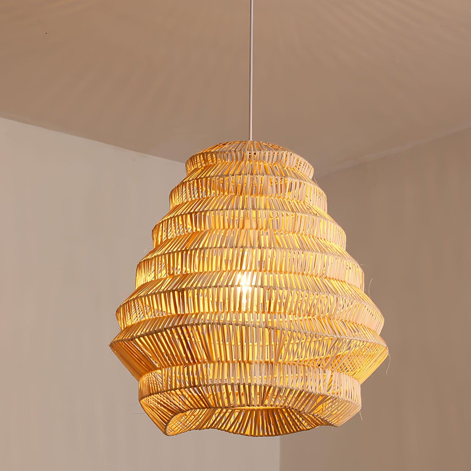 Bamboo Spiral Pendant Lamp - Blowlighting