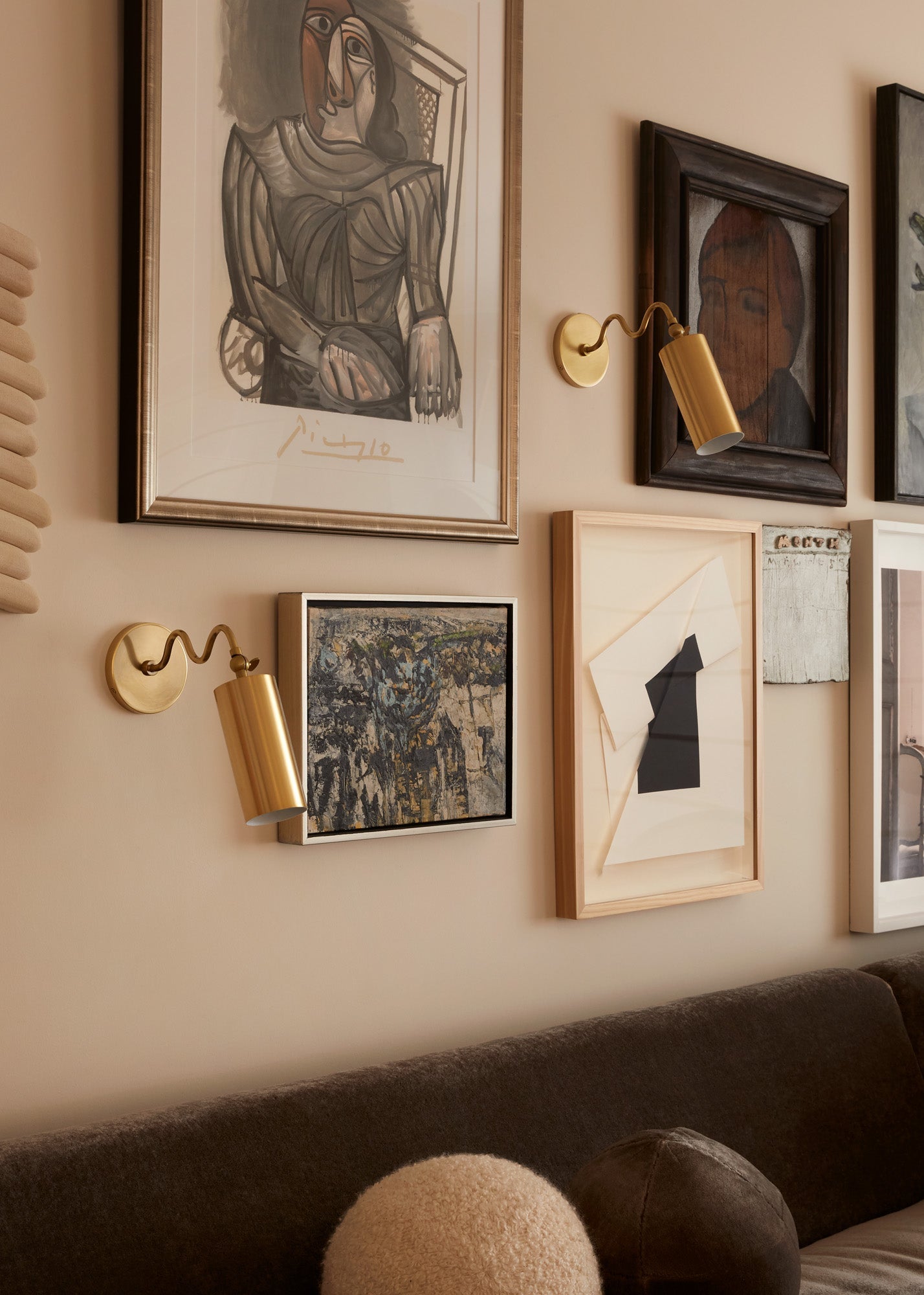 Vatnuvyu Modern Minimalist Fabric Metal Wall Lamp - Lamp Copper