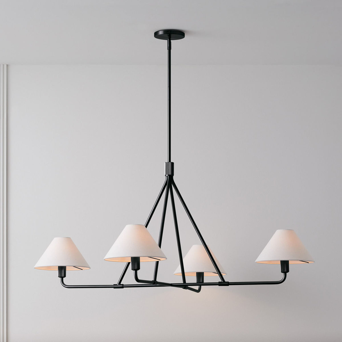 Aurora Chandelier Cone Shade Minimalist - Blowlighting