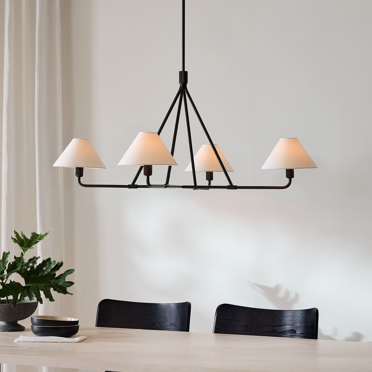 Aurora Chandelier Cone Shade Minimalist - Blowlighting