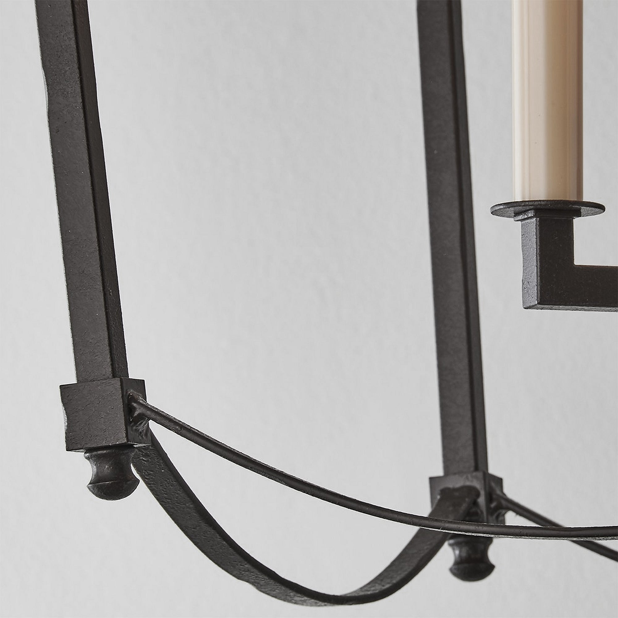 Xenuvyu Modern Minimalist Industrial Black Metal Lantern Pendant Lamp - Lamp Copper