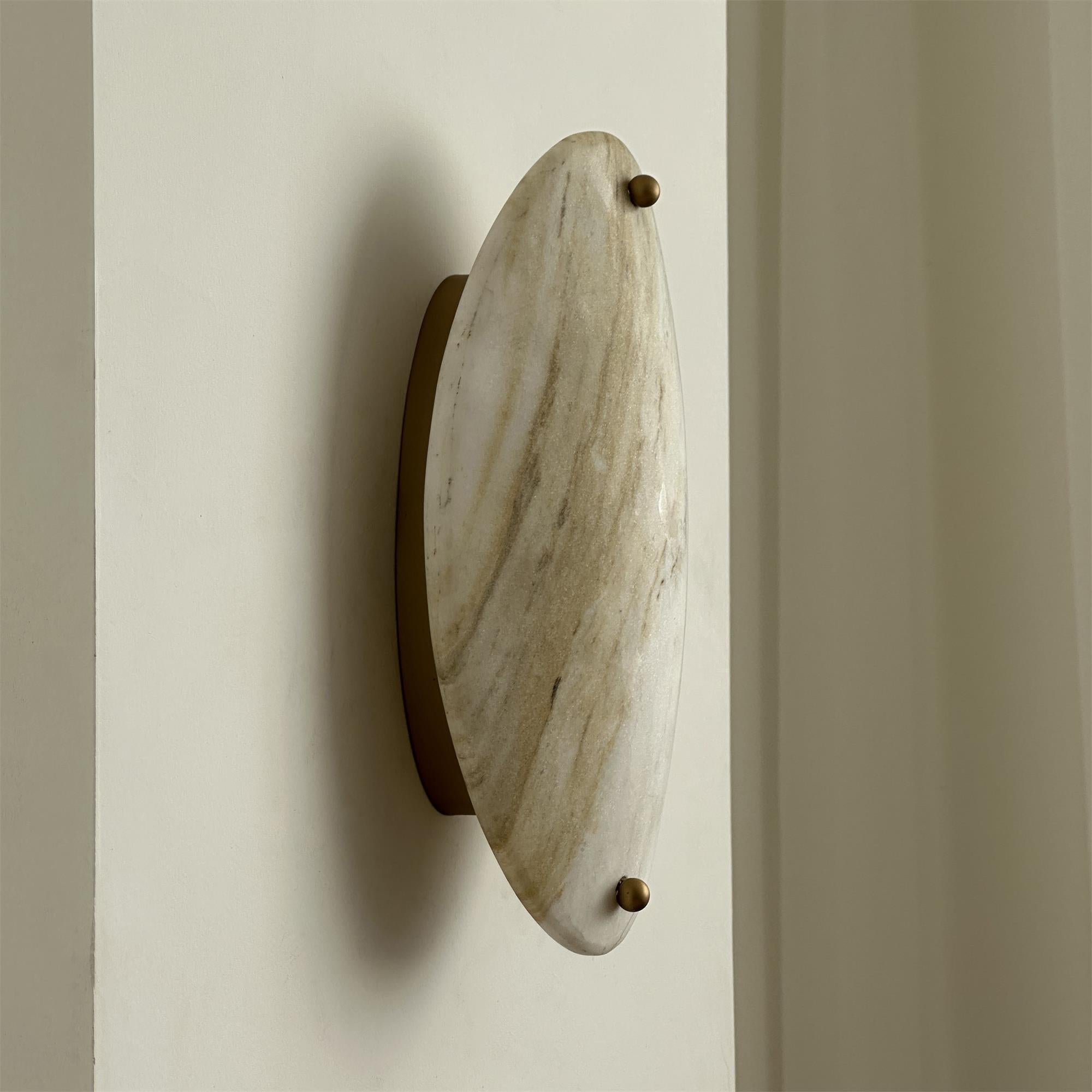 Yrvuvyu Modern Minimalist Alabaster Marble Wall Lamp - Lamp Copper