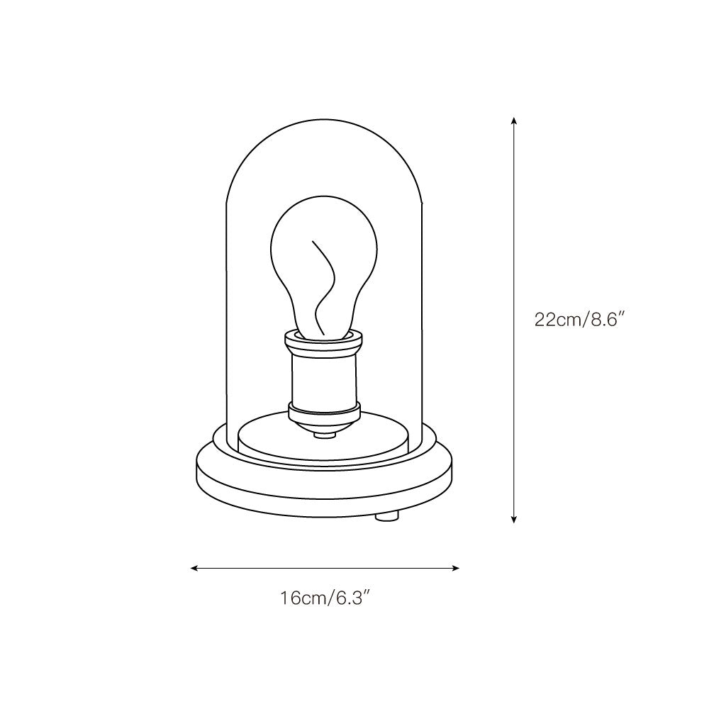 Bell Jar Table lamp - Lamp Copper