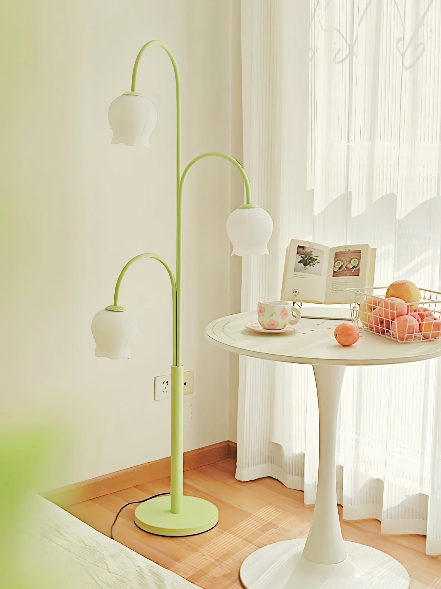 Bell Orchid Floor Lamp - Lamp Copper
