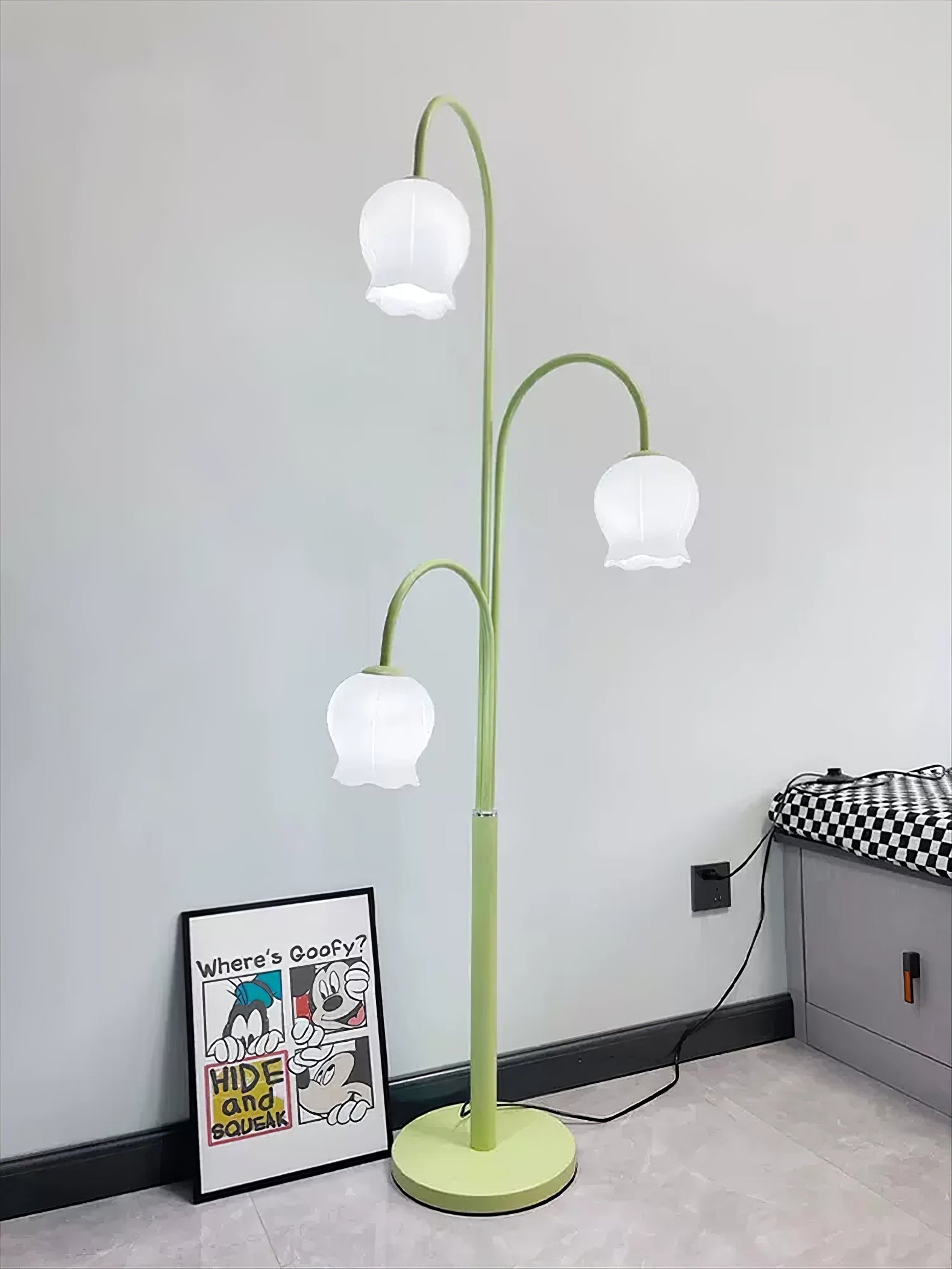 Bell Orchid Floor Lamp - Lamp Copper