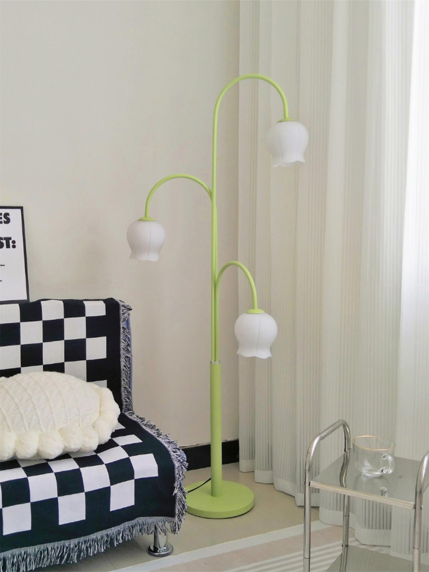 Bell Orchid Floor Lamp - Lamp Copper
